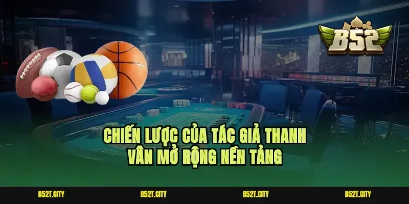 Chiến lược của tác giả Thanh Vân mở rộng nền tảng